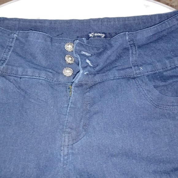 X-tasy Women's Blue Jeans SZ 14 - Picture 2 of 4
